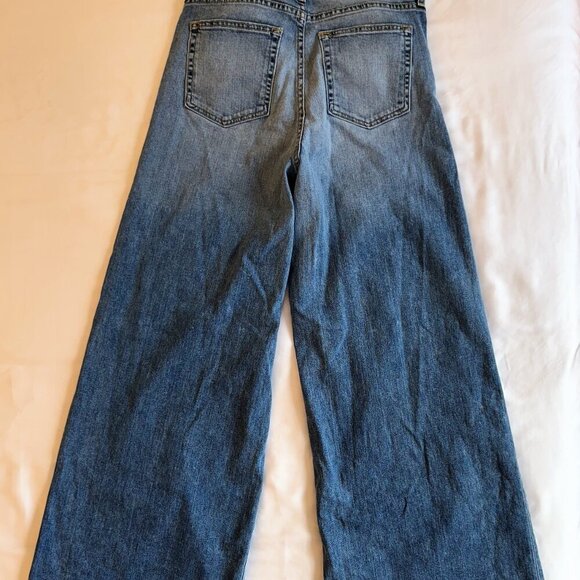 Nili Lotan Josette Wide Leg Jeans, Faded Wash, Size 27 - Picture 12 of 12